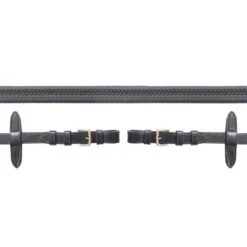 Schockemöhle Zügel Gummi Mit Schnallen Dunkelbraun/Silber -Geschäft für Reitsportbedarf 1103 00016 gummizuegel schnalle black gold.e9f904