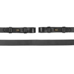 Schockemöhle Zügel Leder Dunkelbraun/Gold Warmblut -Geschäft für Reitsportbedarf 1103 00010 bridlereins blackgold detail.a28c7d