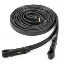 Schockemöhle Zügel Glatt Leder Mit Stops Dunkelbraun/Silber -Geschäft für Reitsportbedarf 1103 00018 leatherreins blackgold.9f85df