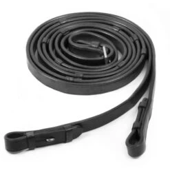 Schockemöhle Zügel Glatt Leder Mit Stops Dunkelbraun/Silber -Geschäft für Reitsportbedarf 1103 00018 leatherreins blacksilver.92861a