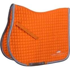 Schockemöhle Schabracke Neo Star Springen Olive Warmblut -Geschäft für Reitsportbedarf 1610 00068 neostarpad logo orange.55261f