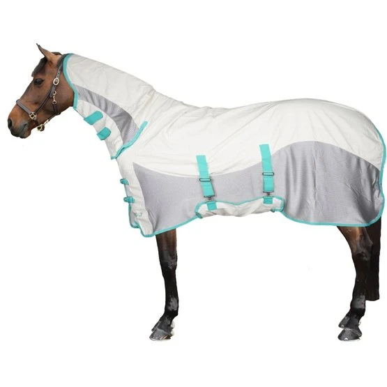 Tempest Original By Shires Fliegendecke Mit Mesh Weiß Kariert 4 Tempest Original By Shires Fliegendecke Mit Mesh Weiß Kariert – Bild 2