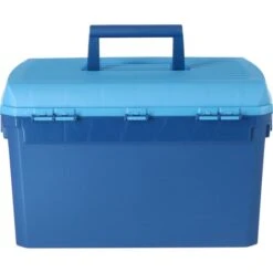 Kerbl Putzbox Zum Draufstellen Marine/Hellblau 400x275x245mm -Geschäft für Reitsportbedarf agradi 4045022 4.27b447