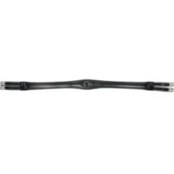 HKM Ledersattelgurt Soft, Beidseitig Elastik Schwarz