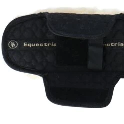 BR Sattelgurtschoner Sheepskin Velcro Schwarz/Naturell -Geschäft für Reitsportbedarf agradi 44493820 4.1b7a7d