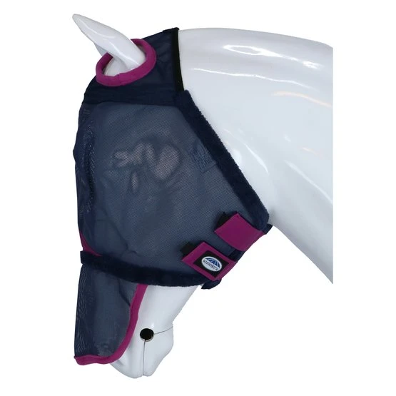 Weatherbeeta Fliegenmaske Comfitec Durable Mesh Mit Nase Navy/Lila 5 Weatherbeeta Fliegenmaske Comfitec Durable Mesh Mit Nase Navy/Lila – Bild 3