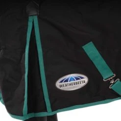Weatherbeeta Winterdecke Green-Tec 900D Detach-A-Neck Medium 220g Schwarz/Grün -Geschäft für Reitsportbedarf agradi 44736426 6.bfbbed