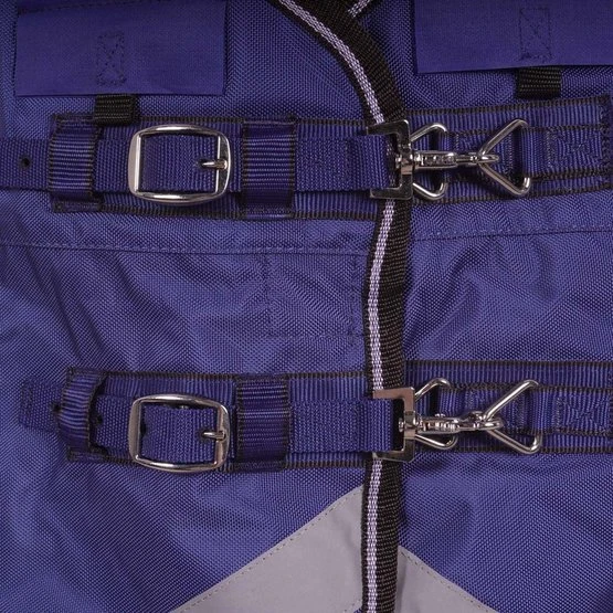 Weatherbeeta Winterdecke Comfitec Ultra Tough IIDetach-A-Neck 220g Blau/Charcoal/Weiß 6 Weatherbeeta Winterdecke Comfitec Ultra Tough IIDetach-A-Neck 220g Blau/Charcoal/Weiß – Bild 4