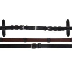 Schockemöhle Zügel Gummi/Leder Mit Schnallen Schw/Silber WB -Geschäft für Reitsportbedarf agradi 44824733 1.fa4d06