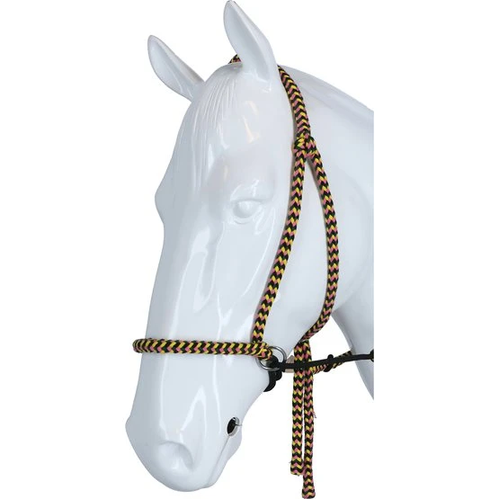 F.R.A. Gebisslose Trense Igor Integrierte Zügel Baumwolle Schwarz/Weiß 8 F.R.A. Gebisslose Trense Igor Integrierte Zügel Baumwolle Schwarz/Weiß – Bild 6