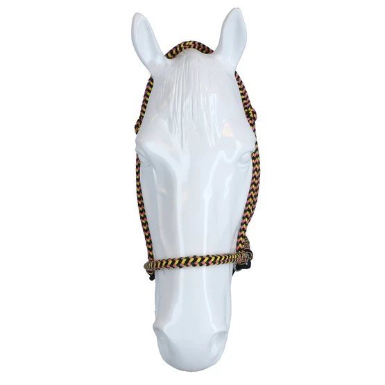 F.R.A. Gebisslose Trense Igor Integrierte Zügel Baumwolle Schwarz/Weiß 9 F.R.A. Gebisslose Trense Igor Integrierte Zügel Baumwolle Schwarz/Weiß – Bild 7