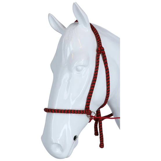 F.R.A. Gebisslose Trense Igor Integrierte Zügel Baumwolle Schwarz/Weiß 12 F.R.A. Gebisslose Trense Igor Integrierte Zügel Baumwolle Schwarz/Weiß – Bild 10