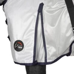 HKM Fliegendecke Lyon Mit Halsteil Silber -Geschäft für Reitsportbedarf agradi 44987083 4.f3419f