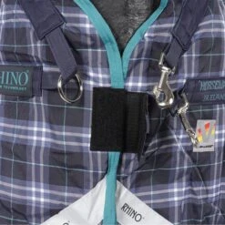 Rhino By Horseware Plus Turnout Medium Varilayer Navy Check 115/168 -Geschäft für Reitsportbedarf agradi 44998569 2.422075