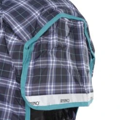 Rhino By Horseware Plus Turnout Medium Varilayer Navy Check 115/168 -Geschäft für Reitsportbedarf agradi 44998569 9.8f1060