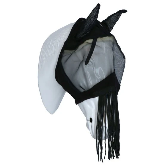 EQUITHÈME Fliegenmaske Anti-UV Franges Schwarz 3 EQUITHÈME Fliegenmaske Anti-UV Franges Schwarz