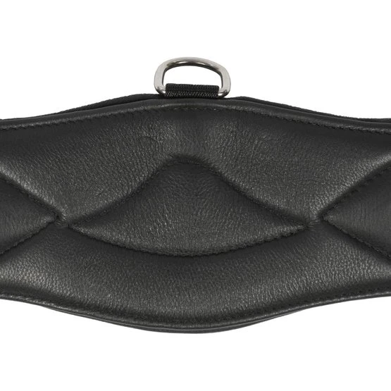 Kavalkade Sattelgurt Leder Soft Gummizug Schwarz 6 Kavalkade Sattelgurt Leder Soft Gummizug Schwarz – Bild 4