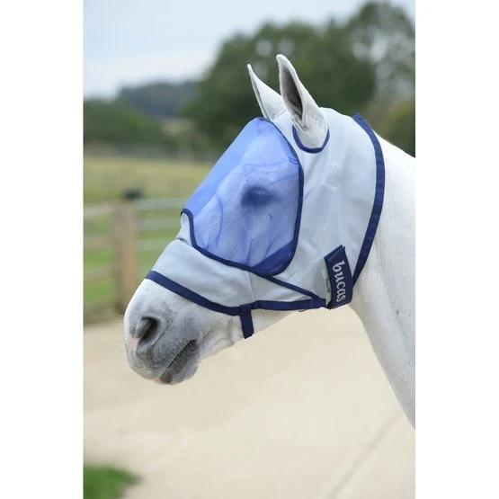 Bucas Buzz-Off Fliegenmaske Delux Blau 7 Bucas Buzz-Off Fliegenmaske Delux Blau – Bild 5