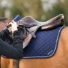 Dominick Schabracke Springen Navy/Weiß Warmblut -Geschäft für Reitsportbedarf dominick dom dominick saddle pad.57650f