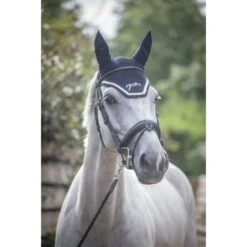 PÉNÉLOPE Pénélope Fliegenhaube Flycotton Schwarz/Weiß -Geschäft für Reitsportbedarf ekkia 306995071.fbfad9
