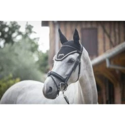 PÉNÉLOPE Pénélope Fliegenhaube Flycotton Schwarz/Weiß -Geschäft für Reitsportbedarf ekkia 306995250.3173e0