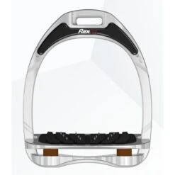 Flex-On Steigbügel Aluminium Inclined Ultra Grip Schwarz/Silber/Dunkelblau -Geschäft für Reitsportbedarf flex alu iug brown.9e1b65