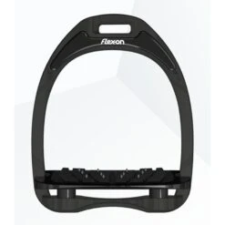 Flex-On Steigbügel Aluminium Inclined Ultra Grip Schwarz/Silber/Dunkelblau -Geschäft für Reitsportbedarf flex alu zwart zwart.871475