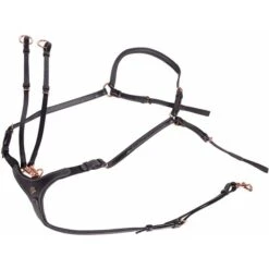 Harry's Horse Brustgeschirr Rosegold Schwarz -Geschäft für Reitsportbedarf hh 28300072 zwart 2.e2fb40