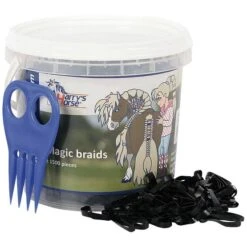 Harry's Horse Magic Braids Eimer Silber -Geschäft für Reitsportbedarf hh 36000203 zwart.33f24f