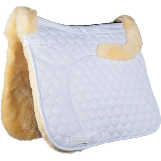 HKM Korrekturpad Lammfell Dressur Weiß Warmblut 3 HKM Korrekturpad Lammfell Dressur Weiß Warmblut