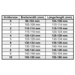 HKM Hufschuh Schwarz -Geschäft für Reitsportbedarf hkm 7955 tabel.bc4d5c