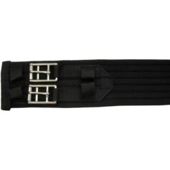 Horka Dressur Sattelgurt Poly Rib Schwarz/Silber -Geschäft für Reitsportbedarf horka 180066 0000 0232 2.bed2da