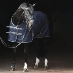 RugBe By Covalliero Winterdecke IceProtect 300g Navy/Grau 115/165