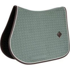 Kentucky Horsewear Kentucky Spring Satteldecke Classic Leder Dusty Green Warmblut -Geschäft für Reitsportbedarf kentucky 42707 07 sj.24e00e