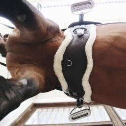 Kentucky Horsewear Kentucky Dressurgurt Sheepskin Anatomic Short Braun