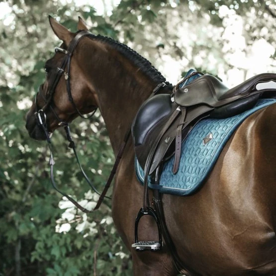 Kentucky Horsewear Kentucky Springsatteldecke Velvet Smaragdgrün Warmblut 4 Kentucky Horsewear Kentucky Springsatteldecke Velvet Smaragdgrün Warmblut – Bild 2
