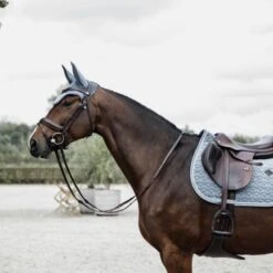 Kentucky Horsewear Kentucky Schabracke Samt Springen Dunkelgrün -Geschäft für Reitsportbedarf kentucky zadeldekje velvet springen light blue 2.67549f