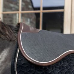 Kentucky Horsewear Kentucky Sattelunterleger Halfpad Absorb Black/White/Brown -Geschäft für Reitsportbedarf kentucky zadelonderlegger halfpad absorb black white brown 1.2dc3b7