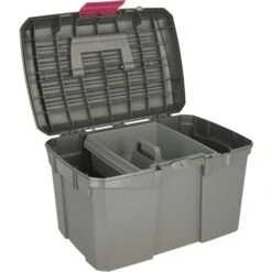 Kerbl Grooming Box Siena Abnehmbarer Einsatz Grau/rosa -Geschäft für Reitsportbedarf kerbl 32178810tif.b2c256