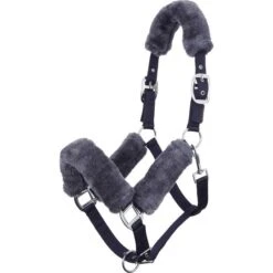 LeMieux Halfter Comfort Fleece Schwarz/Naturell XWarmblut -Geschäft für Reitsportbedarf lm comfortheadcollar navygrey hr.41e05a