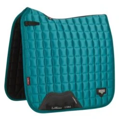 LeMieux Schabracke Loire Classic Satin Sq DR Navy L (Full) -Geschäft für Reitsportbedarf lm lm loiredressage peacock hr.d1f08c