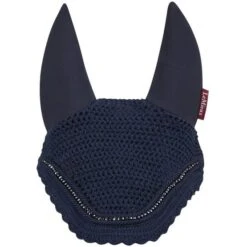LeMieux Fliegenmütze Diamante Acoustic Schwarz -Geschäft für Reitsportbedarf lmx lm diamante flyhood navy lr.f13c06