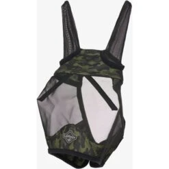 LeMieux Fliegenmaske Half Visor-Tek Camo Braun -Geschäft für Reitsportbedarf lmx lm visortek flymask camogreen half hr.303a12