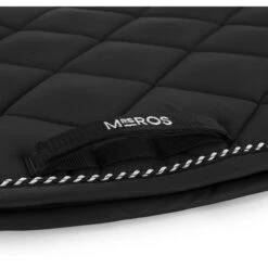 Mrs. Ros Schabracke Iconic Vielseitigkeit Marble Grey -Geschäft für Reitsportbedarf mrs 1102 zwartzadeldekje strap singel detail 1.9107f2