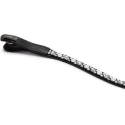 Mrs. Ros Stirnriemen Stellux Grau/Schwarz Pony -Geschäft für Reitsportbedarf mrs 1315 stellux browband clear white opal detail.3bdf1e