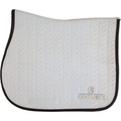 Kentucky Horsewear Kentucky Springsatteldecke Fishbone Leder Schwarz Warmblut -Geschäft für Reitsportbedarf productkentucky 42576 02.f40b27
