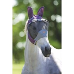 Shires Fliegenmaske Deluxe Mit Ohren Grün -Geschäft für Reitsportbedarf shires 6670 purple 1.85af8c
