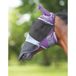 Shires Fliegenmaske Deluxe Mit Ohren Und Nase Violett -Geschäft für Reitsportbedarf shires 6671 purple.8389dd