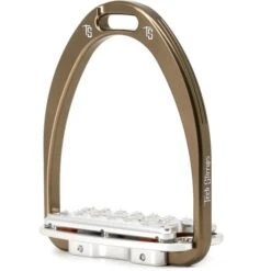Tech Stirrups Steigbügel Siena Plus Gold -Geschäft für Reitsportbedarf ts siena plus brown.a03ba4